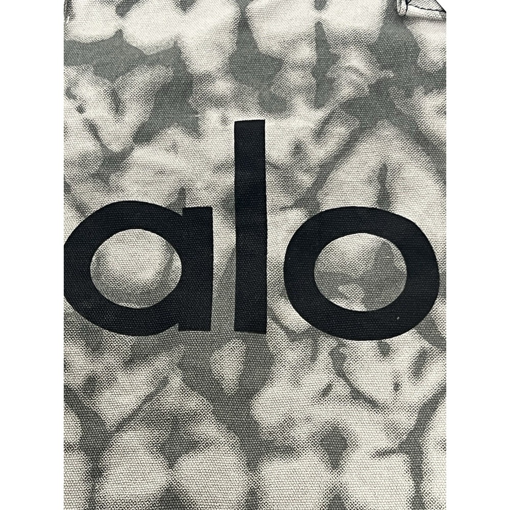 ALO Gray & White Tie Dye Yoga Bag (Large Shopping Bag) W7066R Brand New With Tag - Picture 2 of 5
